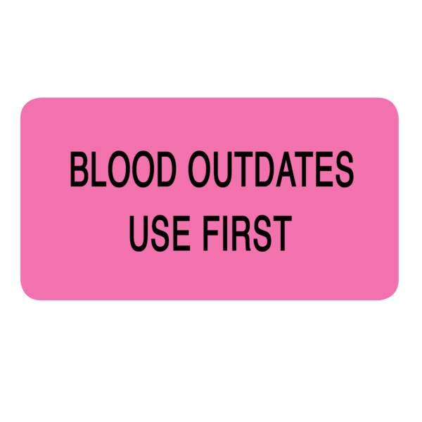 Nevs Label, Do Not Infuse After _ 7/8 x 2-1/4 Blue w/Black LBW-0014 - main